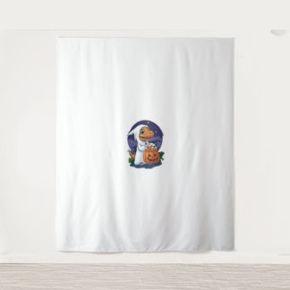 Halloween Trick-or-Leckerei Dino Wandteppich