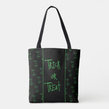 Halloween trick or treat green and black