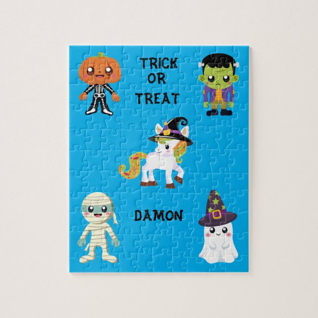 HALLOWEEN "TRICK OU TRAITER LES ENFANTS PUZZLE PER (Vertical)