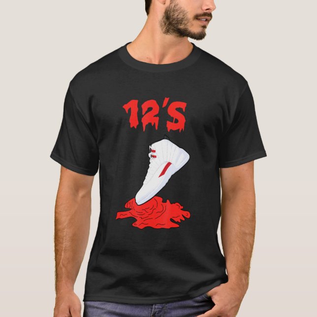 Halloween Tropfen Schuhe Sneaker Match 12 Drehung T-Shirt (Vorderseite)
