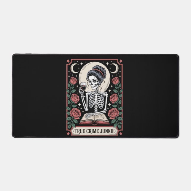 Halloween True Crime Junkie Tarot Card (Recto)