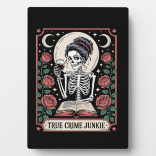 Halloween True Crime Junkie Tarotkarte Fotoplatte