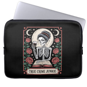 Halloween True Crime Junkie Tarotkarte Laptopschutzhülle