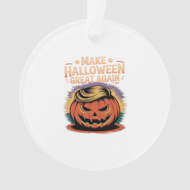 Halloween Trumpkin Design Ornament (Vorderseite)
