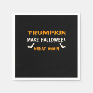 Halloween Trumpkin Funny Halloween Great Agai Serviette