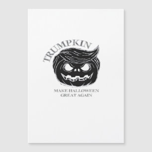 Halloween Trumpkin Funny & Niedliches Halloween-Ko Magnetkarte
