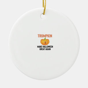 Halloween Trumpkin - Funny Pumpkin Graphen für Hal Keramik Ornament