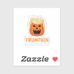 Halloween Trumpkin Funny - Spooky Parody Slogan Aufkleber