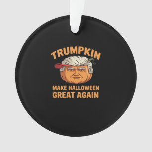Halloween Trumpkin Halloween Great Again Funn Ornament