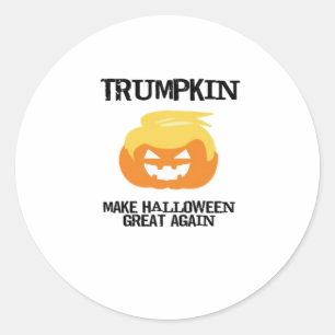 Halloween Trumpkin V3 Runder Aufkleber