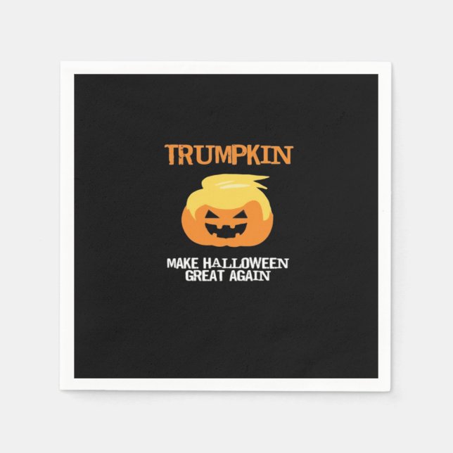 Halloween Trumpkin V3 Serviette (Vorderseite)