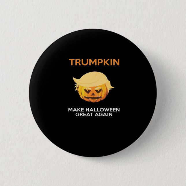 Halloween Trumpkin V4 Button (Vorderseite)