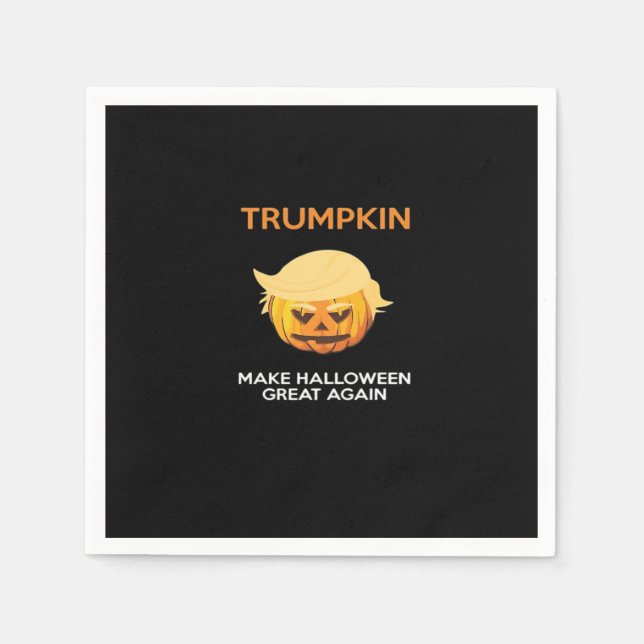 Halloween Trumpkin V4 Serviette (Vorderseite)