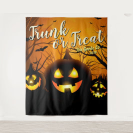 Halloween Trunk oder Leckerei Pumpkins Party Hinte Wandteppich