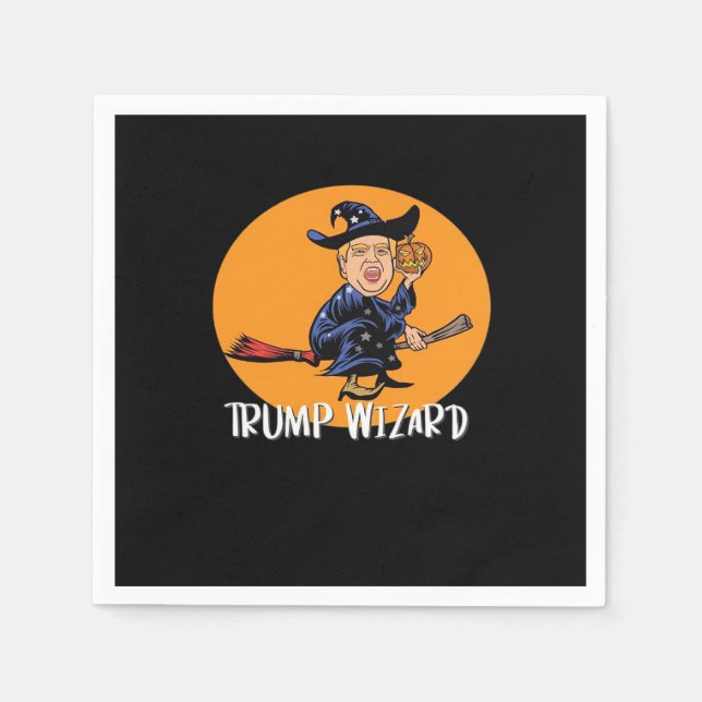 Halloween Ttrump Wizard Funny Classic Serviette (Vorderseite)