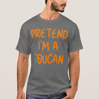 Halloween Tun Als Aoucan Kostüm Lustig Faul Erwach T-Shirt