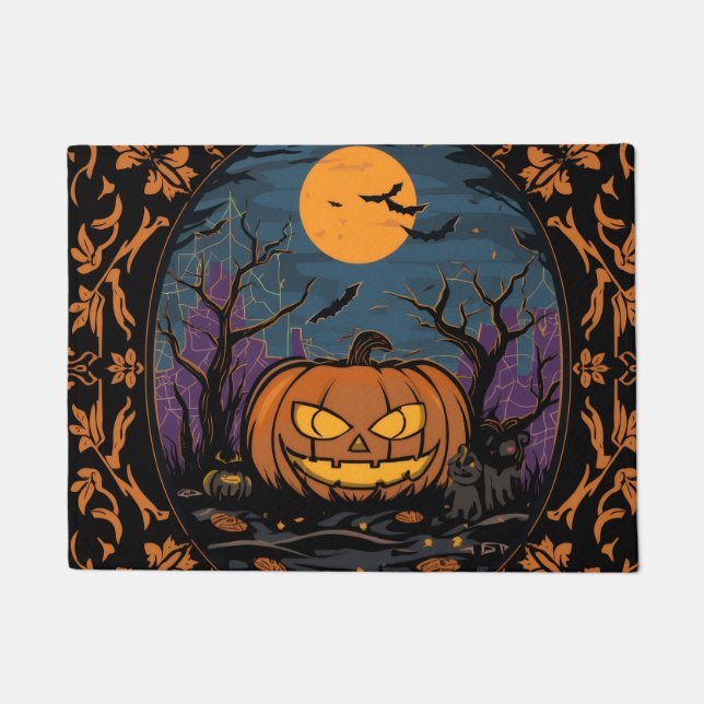 Halloween-Türmatte Fußmatte (Vorderseite)