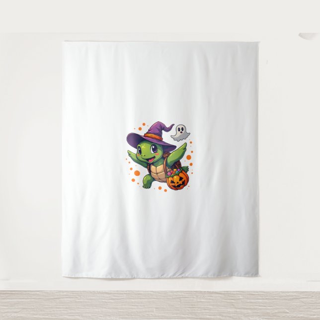 Halloween Turtle Tortoise Kostüme Männer Frauen Ki Wandteppich (Vorderseite)