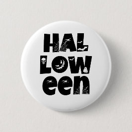 Halloween Typography Button
