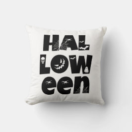 Halloween Typography Kissen