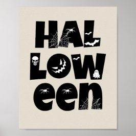 Halloween Typography Poster