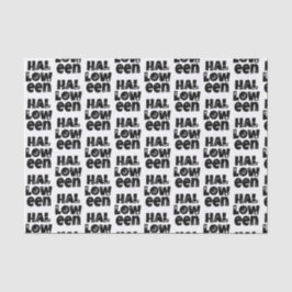 Halloween Typography Seidenpapier