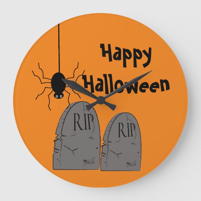 Halloween-Uhr Große Wanduhr (Vorderseite)