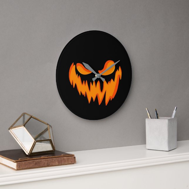 Halloween Uhr mit schrecklichem Gesicht (Büro)