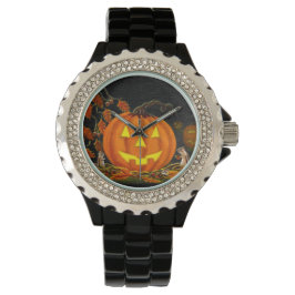 Halloween,Uhren,Jack-O-Lanterns,Chipmunks,Herbst Armbanduhr