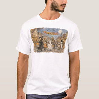 Halloween-Umzugs-Nachtszenen-Illustration T-Shirt