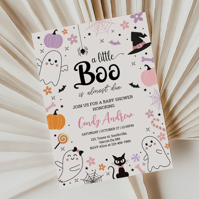 Halloween Un Petit Boo Baby shower Invitation (Créateur téléchargé)