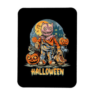 Halloween und Cat Magnet
