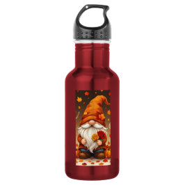 Halloween- und Herbst-Grußkarte Edelstahlflasche