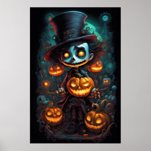 Halloween und Pumpkins Poster