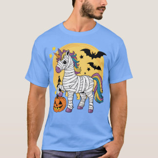 Halloween Unicorn Mummy T-Shirt