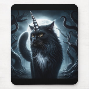 Halloween Unicorn Spuk Katzenwald Mousepad