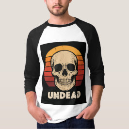Halloween Untot Skull T - Shirt