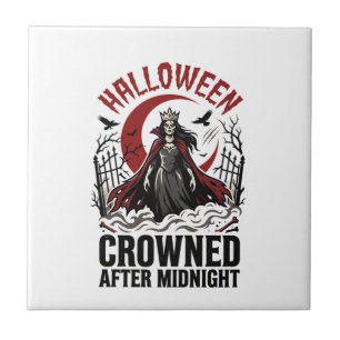 Halloween Untote Königin Mitternachtsaufgang Fliese