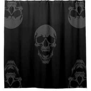 Halloween Untote Vampir Totenkopf gruseliger Monst Duschvorhang