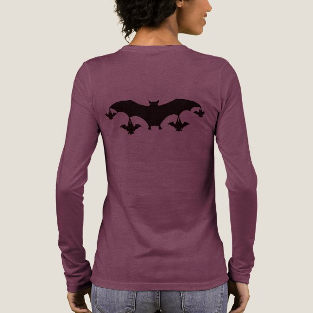 Halloween-Urlaub Tri-Blend Shirt (Rückseite)