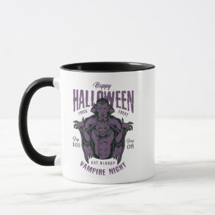 Halloween-Vampir-Nacht-Tasse – Gothic Gruselig Tasse