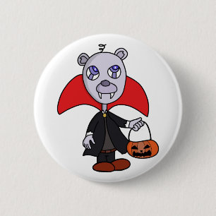 Halloween Vampir Süßigkeiten oder Saures Button
