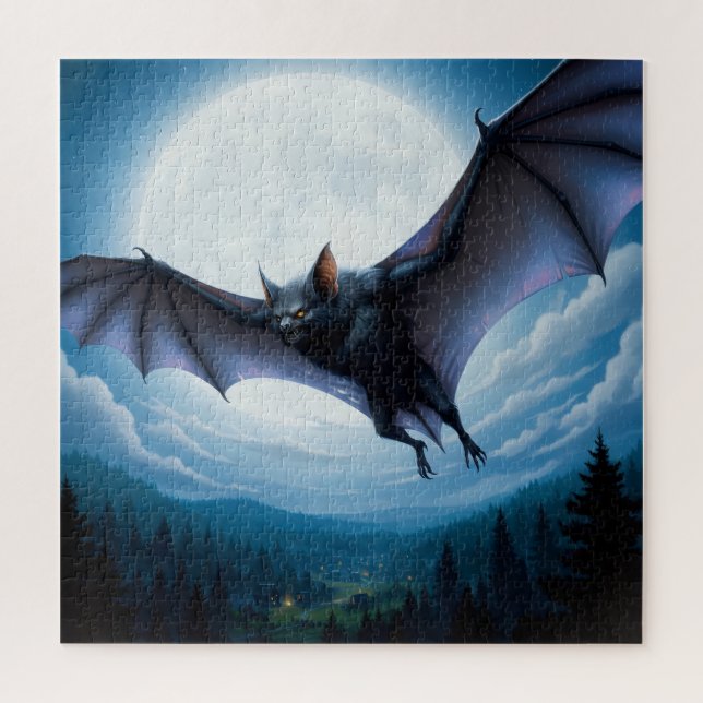 Halloween Vampire Bat Puzzle (Vertikal)
