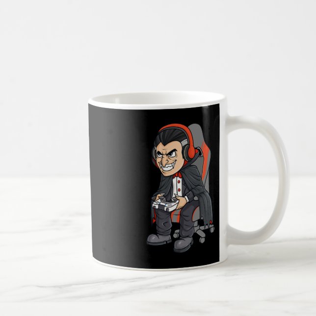 Halloween Vampire Beängstigend Gamer Boys Kids Kaffeetasse (Rechts)