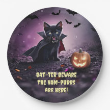 Halloween Vampire Black Kitten Cats