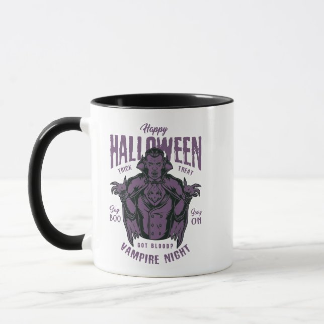 Halloween Vampire Night Tasse - Gothic Spooky (Links)