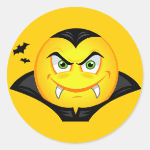 Halloween Vampire Runder Aufkleber