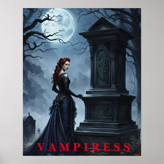 Halloween Vampiress Poster (Vorne)