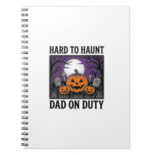 Halloween-Vater-Shirt Schwer Zu Heimsuchen Lustige Notizblock