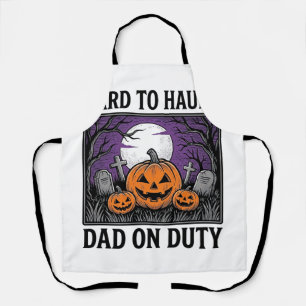 Halloween-Vater-Shirt Schwer Zu Heimsuchen Lustige Schürze